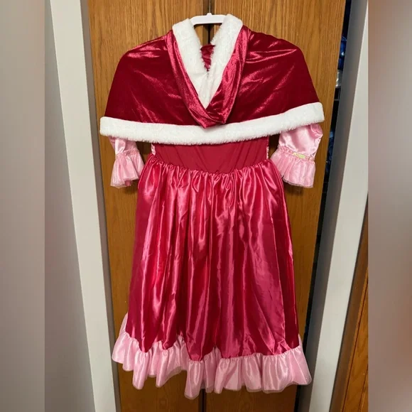 Disney Princess Belle Winter Dress with Cape-Chip & Mrs. Potts Detail-Size 9/10 - Picture 2 of 3